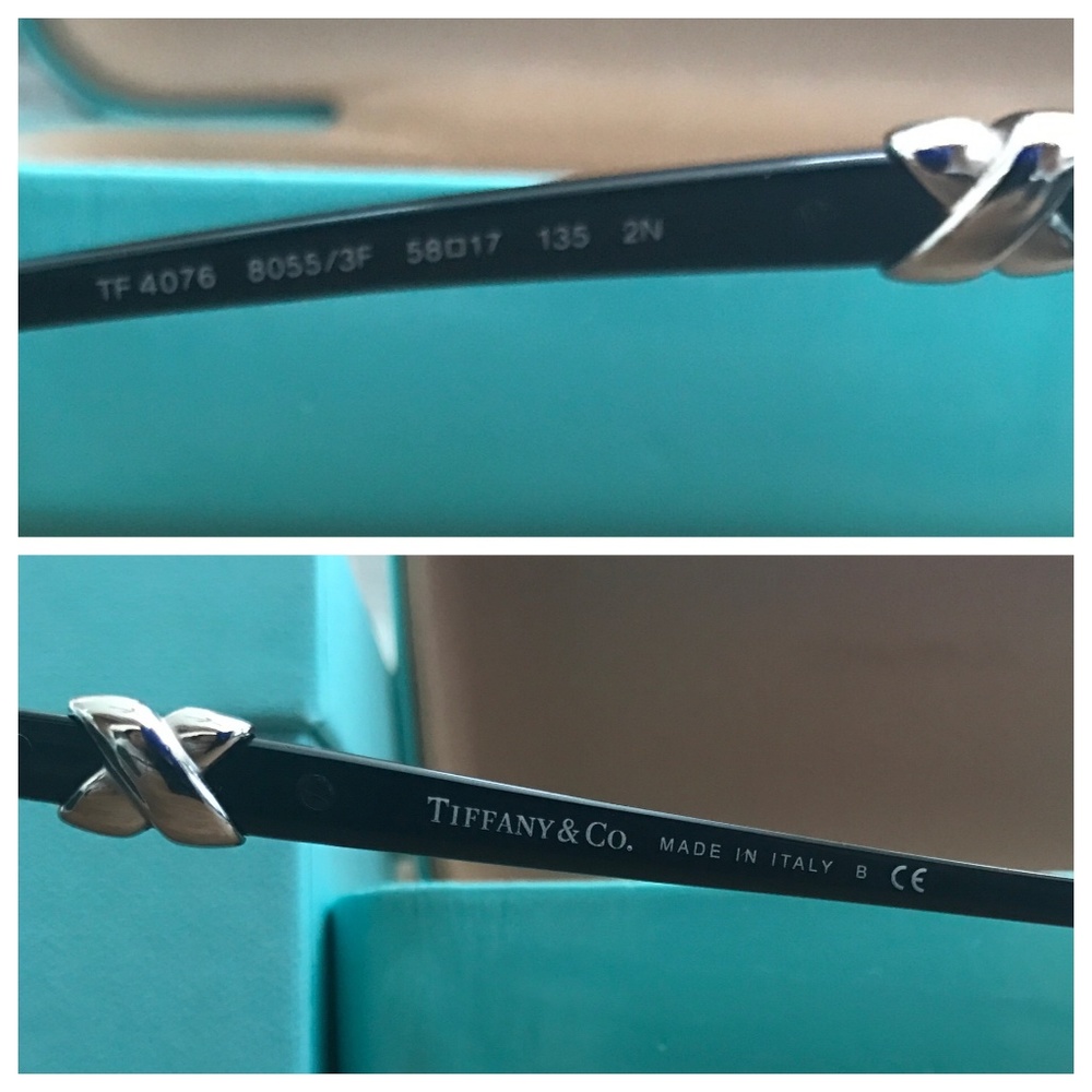 Tiffany & Co. Black Sunglasses with Tiffany Blue Case and Boxes - Picture 4 of 8